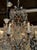 Early 20th Century Antique Italian Beaded Crystal Chandelier With Aqua Teardrops For Sale - Image 5 of 8