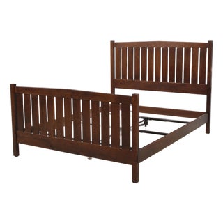 Stickley Queen Size Mission Oak Bed For Sale