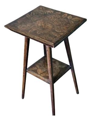 Edwardian Etagere in Carved Oak, 1900