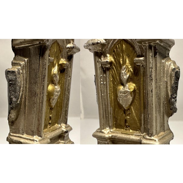 Antique French Altar Crucifix: Jesus Christ, Holy Trinity, Gospels c. 1900 For Sale - Image 9 of 10