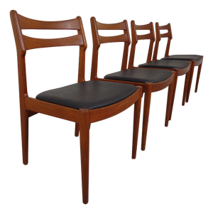 Teak Dining Chairs from Vamo Sønderborg, Denmark, 1960s, Set of 4