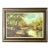 Philip Cantrell Michigan Born Artist Original Oil on Canvas Framed Midwest Landscape Midcentury Extra Large Artwork For Sale