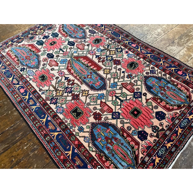 Antique Bakhtiar Rug in Wool, 1890s For Sale - Image 6 of 18