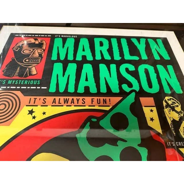 Marilyn Manson Punk Rock Concert Poster | Chairish