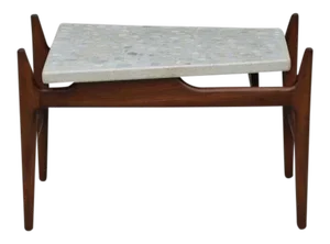 Trapeze Terrazzo Side Table by Harvey Probber