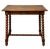 English Late 19th Century English Turned Leg Walnut Side Table For Sale - Image 3 of 8