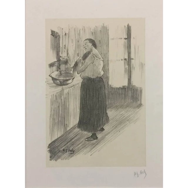 Hand signed and signed on plate. A copy of this print is in the collection of the Van Gogh Museum in Amsterdam. Includes...