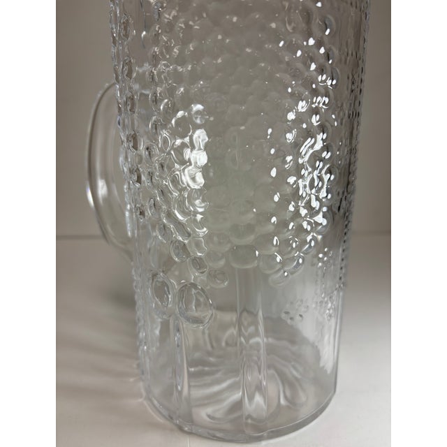 1990s Vintage Iittala Finland 'Flora' Glass Pitcher For Sale - Image 5 of 10