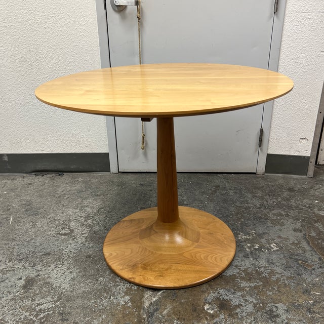 Room & Board Round Wood Pedestal Dining Table Chairish