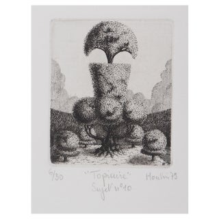 François Houtin, Topicure No. 10, 1979, Original Engraving For Sale