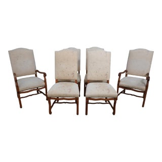 Set 6 Ralph Lauren Upholstered Dining Room Chairs For Sale