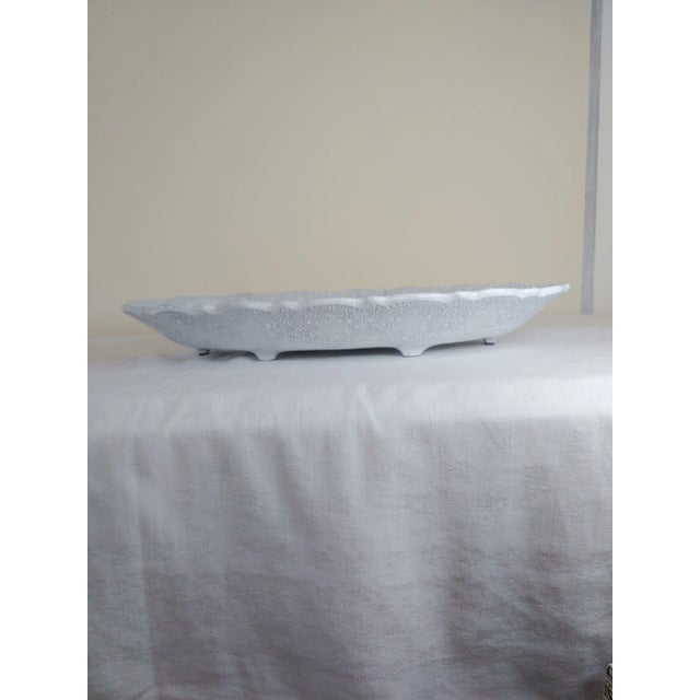 Rustic European Contemporary Arte Italica Merletto Lace Platter For Sale - Image 3 of 8