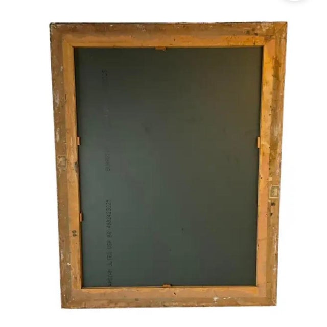 Black Large Italian Ebonized and Faux Tortoise Framed Mirror For Sale - Image 8 of 16