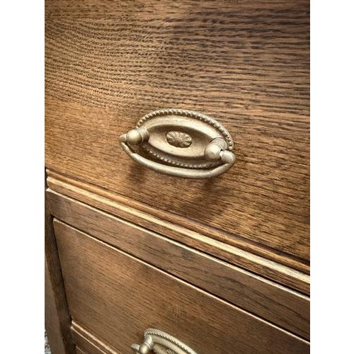 Vintage French Country Oak Nightstand For Sale - Image 5 of 6