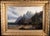 19th Century Norway Coastal Landscape Oil Painting in 1883 Gold Leaf Frame 19" x 26" About the Painting A beautifully...