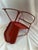 1930’s Rare Vintage John Gordon Rideout Red Clamshell Metal Child's Chair For Sale - Image 9 of 11