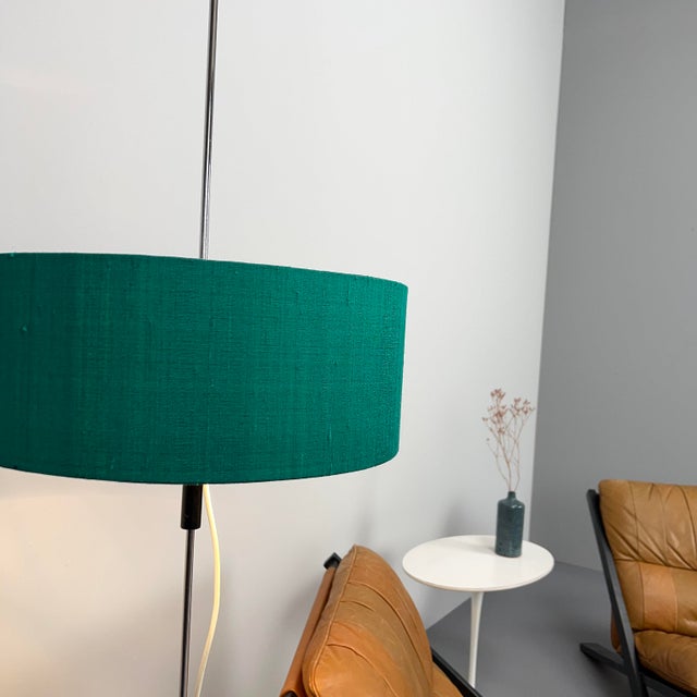 Green Floor Lamp with Tulip Base by Josef Kuntner & Hans-Jörg Walter for Ruser & Kuntner, Germany, 1960s For Sale - Image 4 of 14