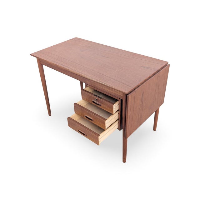 Brown Vintage Teak Desk by Arne Vodder, 1960s For Sale - Image 8 of 12