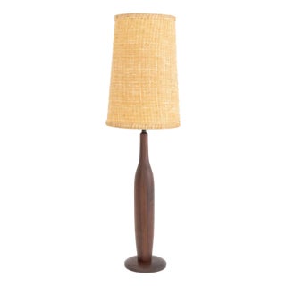 Mid-Century Modern Teak Table Lamp For Sale