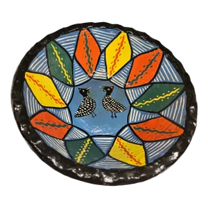 Vintage Madhubani Papier Mache Bowl