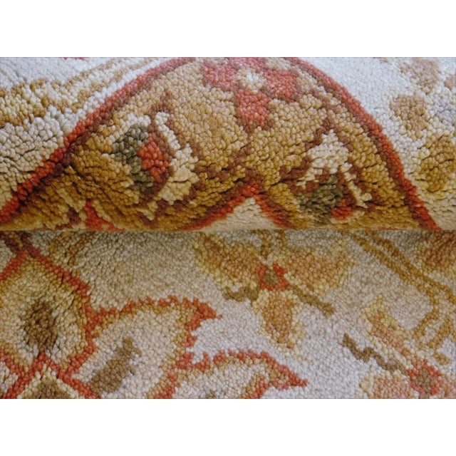 Handmade Tan Wool Pile Luxury Rug 9'2"x 12' For Sale - Image 12 of 13