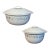 Vintage 1.5 & 2.5 Qt Round Covered Casserole Dishes Set - Country Cottage (Corelle) For Sale