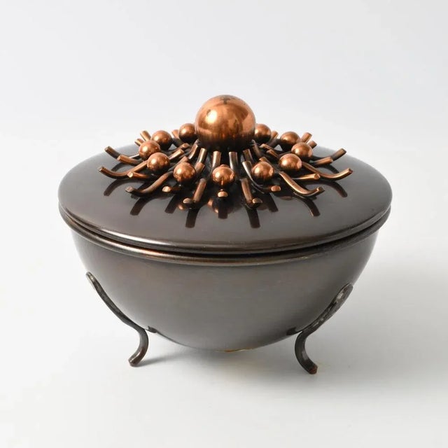 Hand-Crafted Copper Box by Károly Will, 1970s For Sale - Image 9 of 9