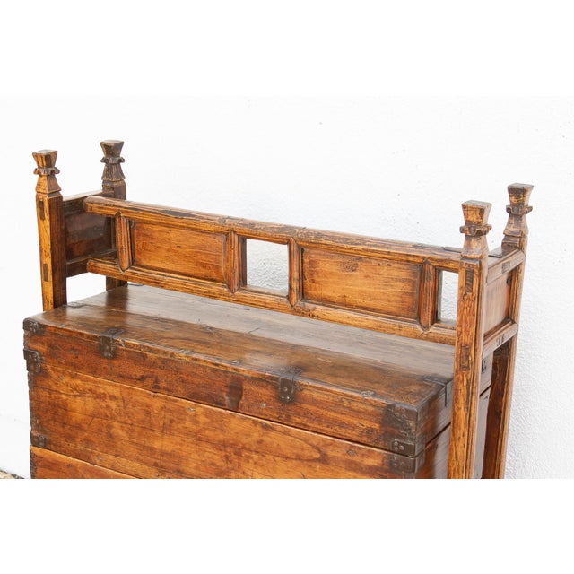 Rare Oversize Antique Wedding Basket For Sale In Los Angeles - Image 6 of 11