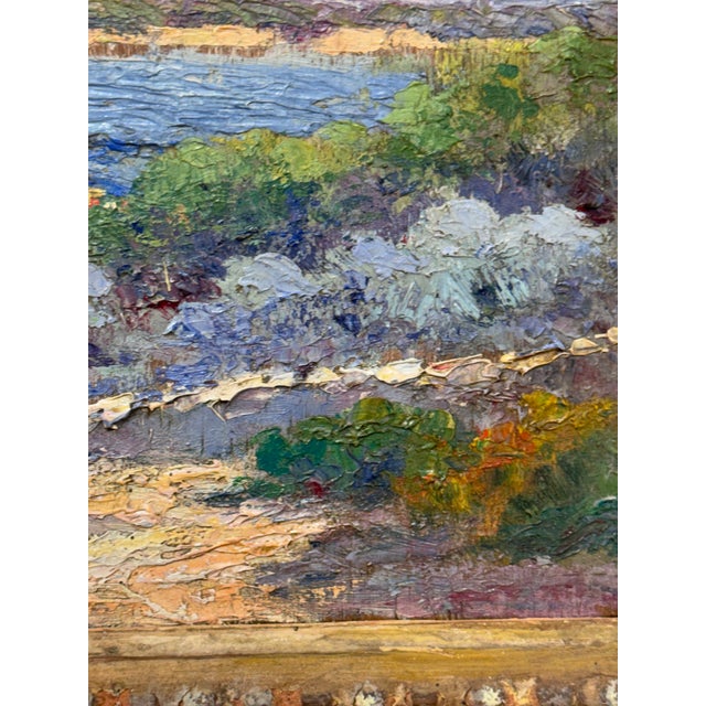 19th Century 19th Century French Impression Landscape Oil For Sale - Image 5 of 13