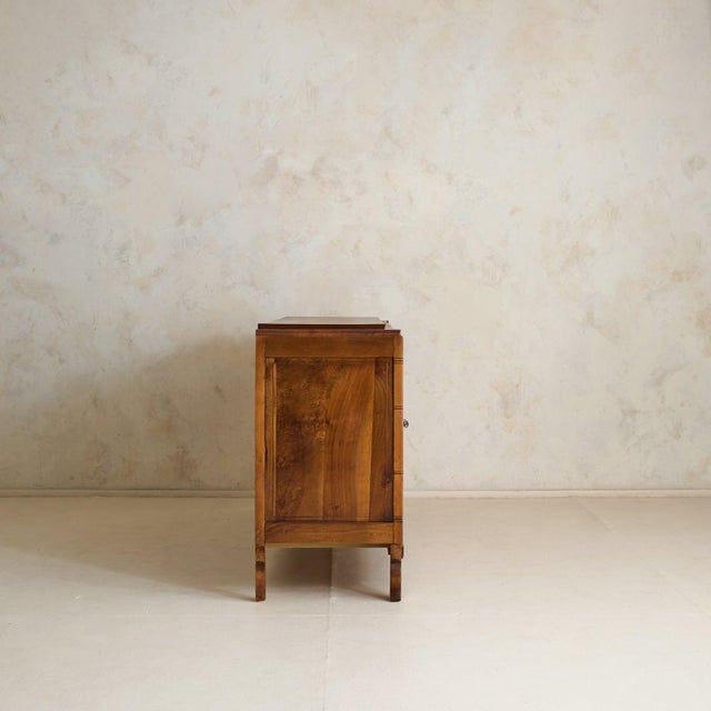 French Wood Sideboard with Concealed Bar, 1950s For Sale In Chicago - Image 6 of 11