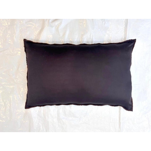 Pillow made with wool pile genuine hand made antique Persian rug fragment- Poly fill with fabric backing sewn closure-