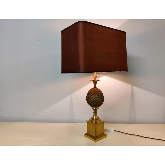 Brass Pineapple Table Lamp, 1970s For Sale - Image 6 of 12
