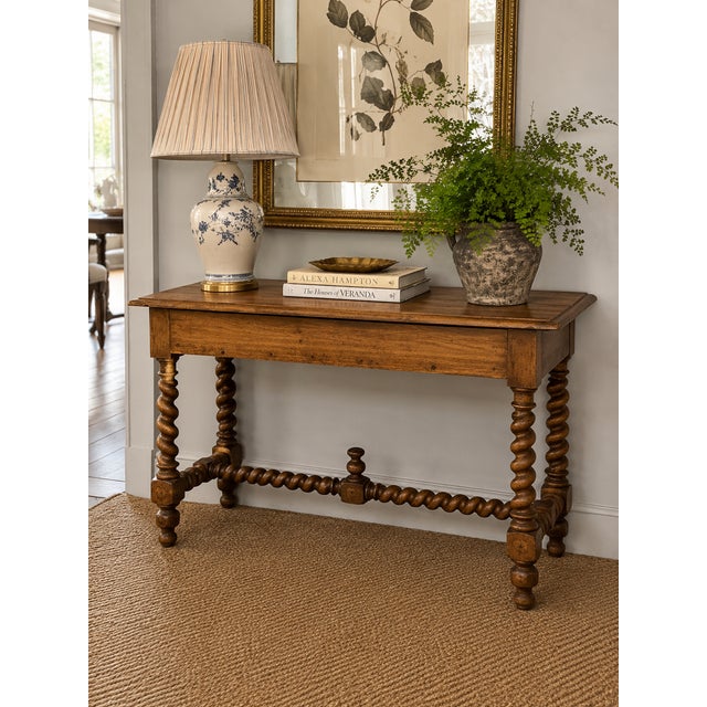 Early 20th Century Antique Barley Twist Desk For Sale - Image 5 of 5