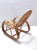 Red Vintage Bamboo Rocking Chair, 1970s For Sale - Image 8 of 11