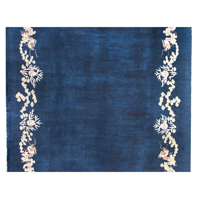 Textile Early 20th Century Chinese Peking Rug For Sale - Image 7 of 15