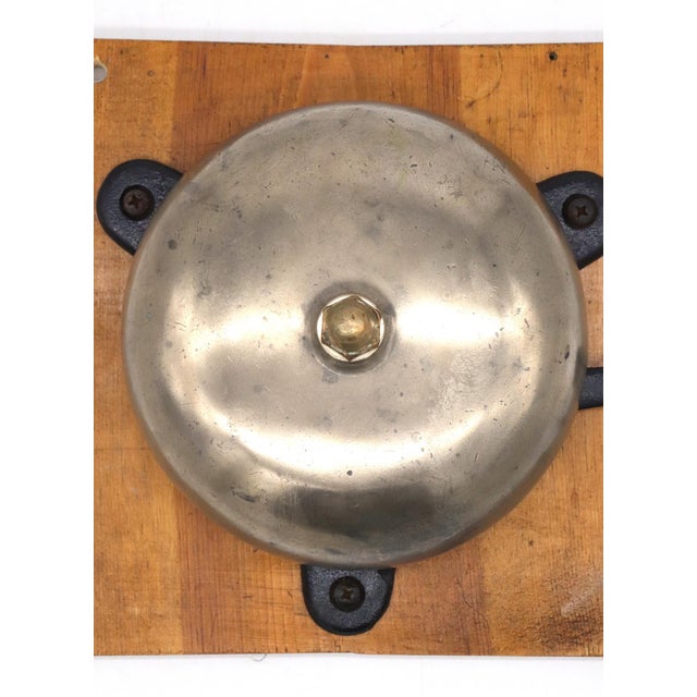 Traditional Antique 8 In. Brass Wall Mount Boxing Bell For Sale - Image 3 of 7