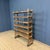 Wooden Workshop Rack with Cast Iron Wheels For Sale - Image 6 of 18