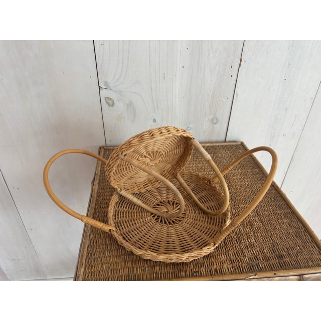 1980 Folding Baskets From People's Republic of China For Sale - Image 10 of 12