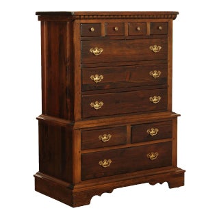 Vintage Pennsylvania House Solid Pine Chest on Chest For Sale