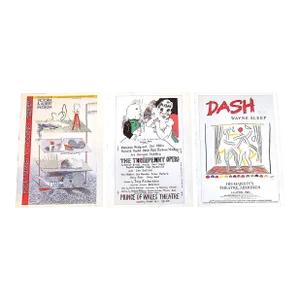 Vintage David Hockney Poster Lithographs - Set of 3