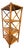 Vintage Bamboo & Rattan 3-Tier Étagère Shelf – Coastal Chinoiserie Style For Sale