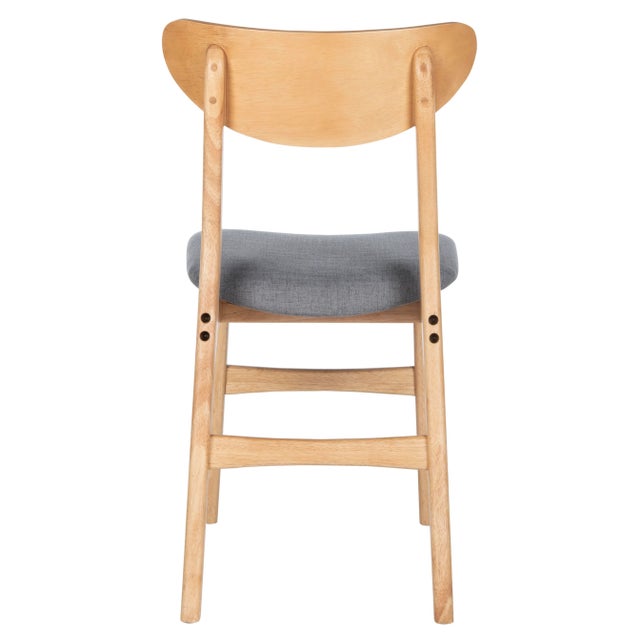 2020s Retro Dining Chair in Natural & Grey - a Pair For Sale - Image 5 of 9