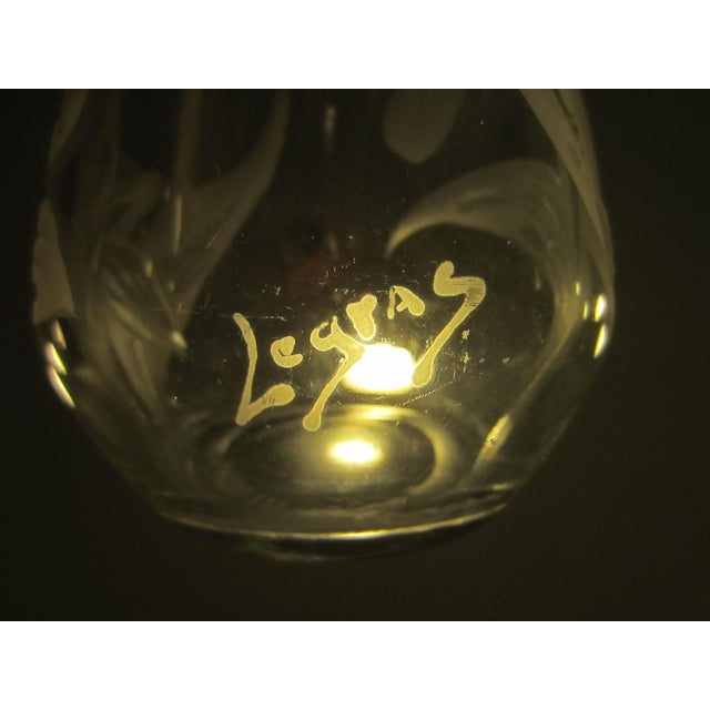 Early 19th Century Legras France Etched Tulips Cameo Glass Vases - A Pair For Sale - Image 11 of 17