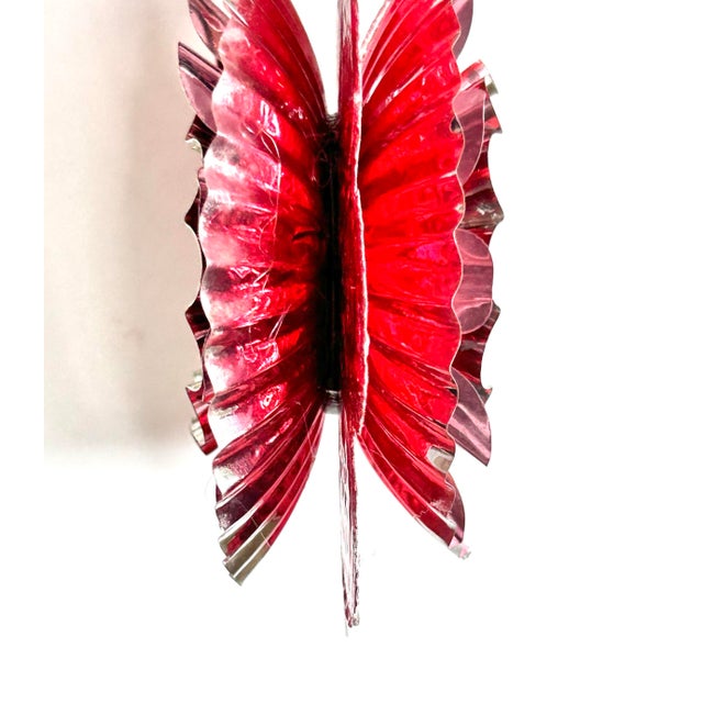 Valentine Ornament With Antique Dresdens & Vintage Light Reflectors V7 For Sale - Image 4 of 5