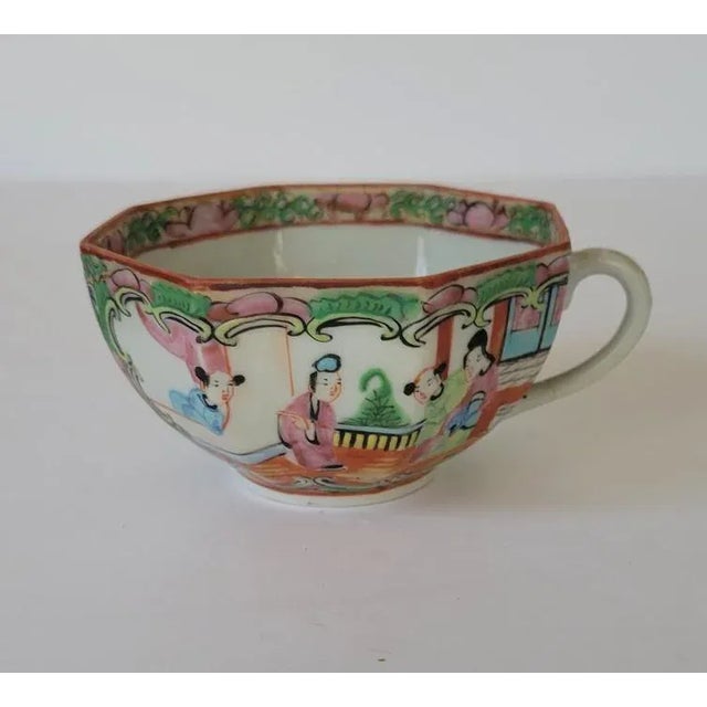 アンティーク　チャイナ　ローズメダリオン ２枚　Chinese Rose Sevres Roses - Tea Set for 2 Persons - Herend Austria