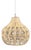 Woven Wicker Bulb Pendant Light For Sale
