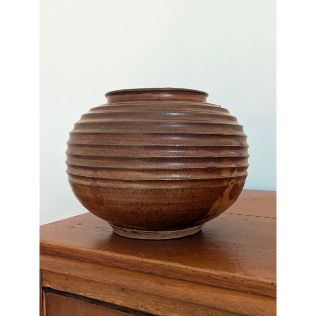 Vintage Brutalist Ceramic Globe Vase, 1960s For Sale - Image 15 of 15