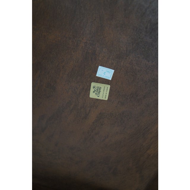 Late 20th Century 2 Bombay Company British Colonial Chinoiserie Faux Bamboo Mahogany Side Tables For Sale - Image 10 of 14