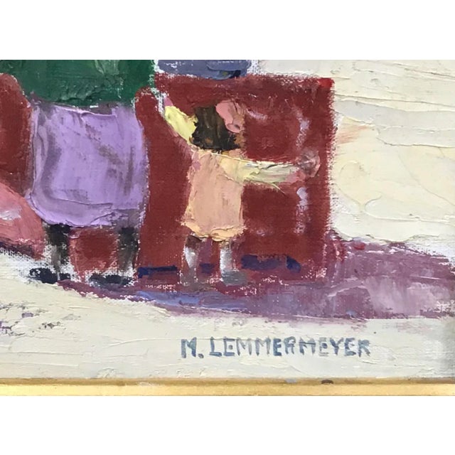 Framed Painting: Michael Lemmermeyer (American, 1891-1970). For Sale In Tampa - Image 6 of 10