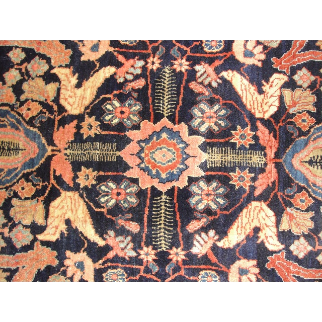 Textile Antique Persian Feraghan Sarouk, the Most Unusual For Sale - Image 7 of 7